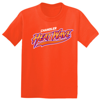 Youth Drifit Performance Tee - Purple/Orange Logo Thumbnail