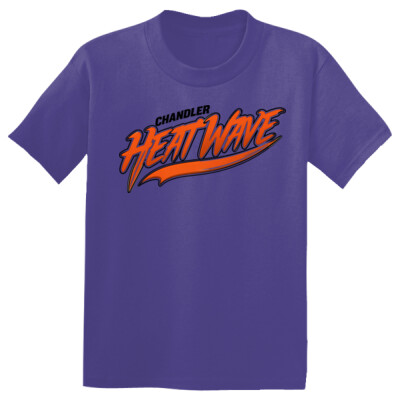 Youth Drifit Performance Tee - Orange/Black Logo Thumbnail