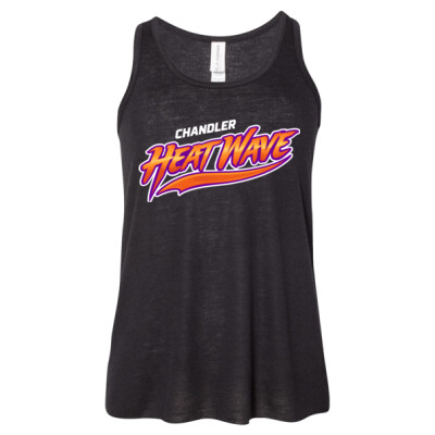 Youth Bella + Canvas Flowy Racerback Tank - Purple/Orange Logo Thumbnail