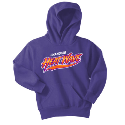 Youth Fleece Hoodie - Purple/Orange Logo Thumbnail