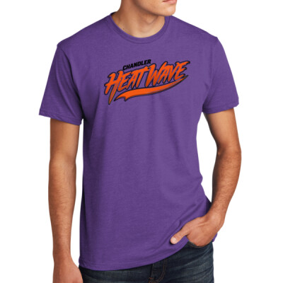 Adult Unisex Next Level Ringspun Cotton Tee - Orange/Black Logo Thumbnail