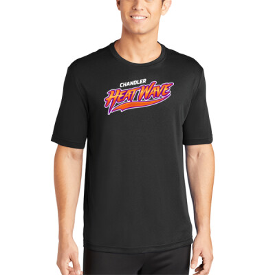 Adult Unisex Drifit Performance Tee - Purple/Orange Logo Thumbnail