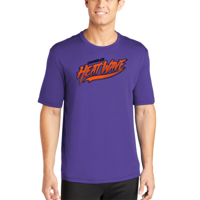 Adult Unisex Drifit Performance Tee - Orange/Black Logo Thumbnail